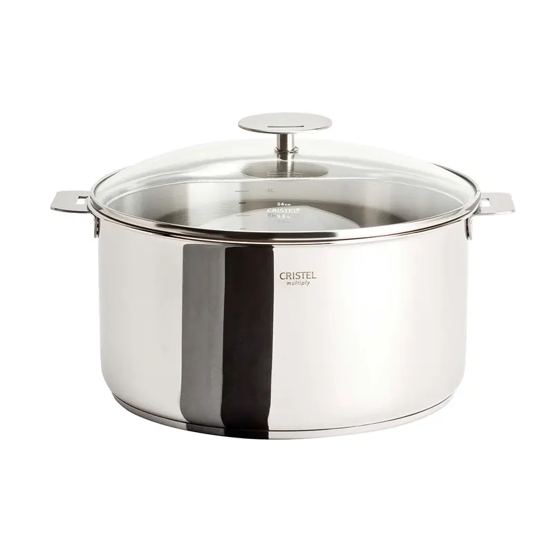 Cristel Casteline 7.5-Quart Removable-Handle Stew Pan With Lid 1