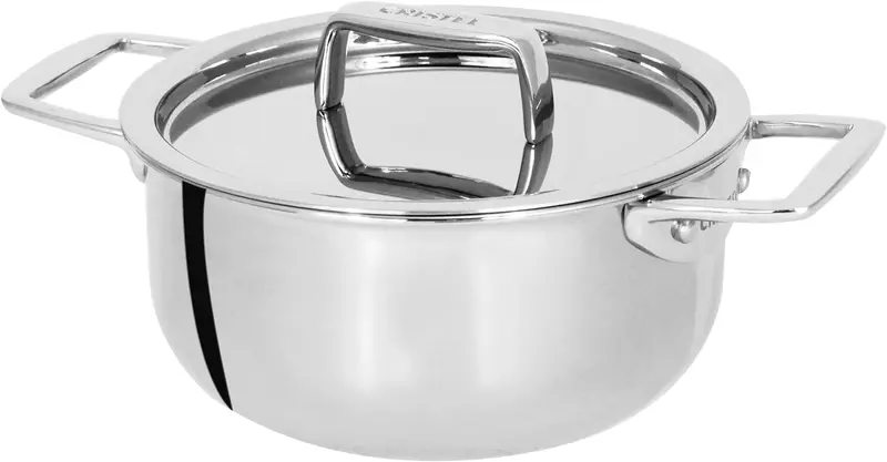 Cristel Castel'Pro Mini Stewpan – 0.7 Quart With Stainless Steel Lid 1