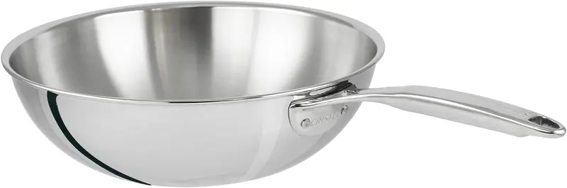Cristel Castel'Pro Ultraply 11-Inch Stainless Steel Wok 1