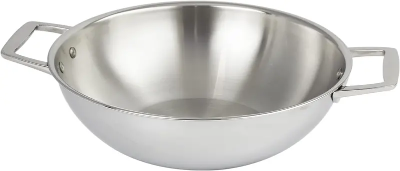 Cristel Castel'Pro Ultraply 11-Inch Wok With Dual Side Handles 1