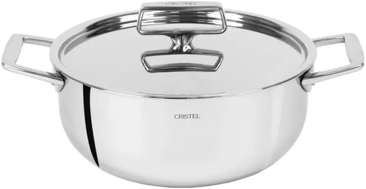 Cristel Castel'Pro Ultraply Stewpan – 3.5 Quart With Stainless Steel Lid 1
