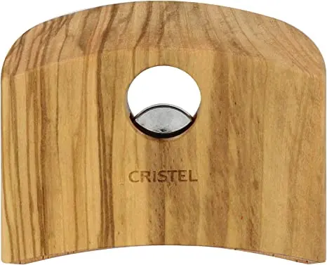Cristel Detachable Side Handle – Olive Wood Heat-Resistant Grip 1