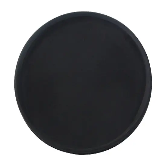 Culinary Essentials 859309 14-Inch Black Round Bar Serving Tray 1