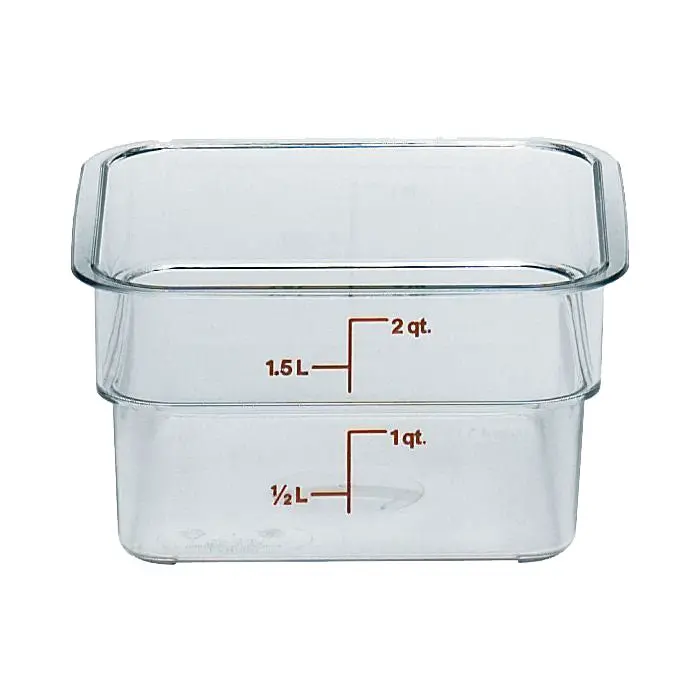 Culinary Essentials Camsquare 2-Quart Clear Storage Container 1