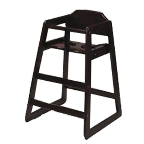 Culinary Essentials Dark Walnut Hardwood High Chair For Children 1