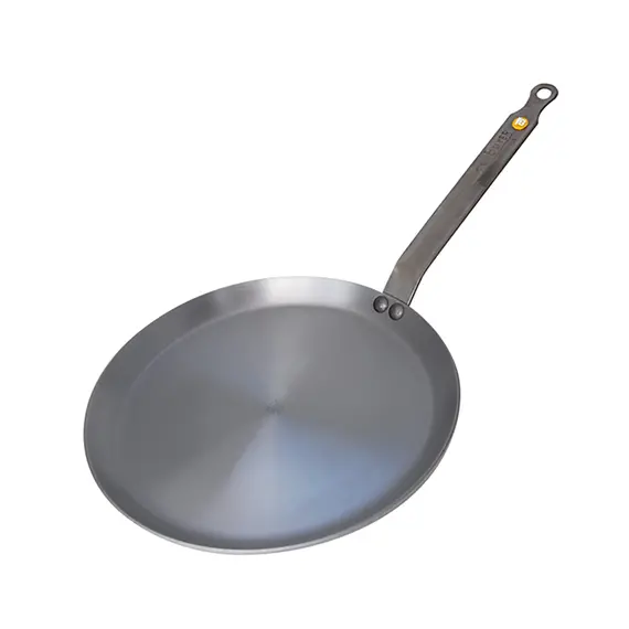 De Buyer Mineral B Element Crepe Pan – Carbon Steel, Pre-Seasoned, French-Made 1