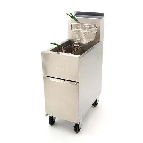Dean Sr-152G Super Runner Natural Gas Fryer – 50-Pound Capacity, High-Performance Floor Unit 1