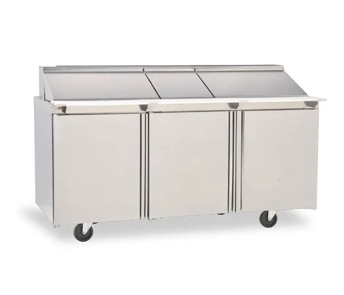 Delfield 4472Np-30M Mega Top Prep Station – 72-Inch Triple-Door, 30-Pan Capacity 1