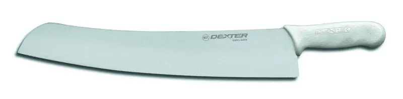Dexter Sani-Safe White Pizza Knife With Ergonomic Handle 1