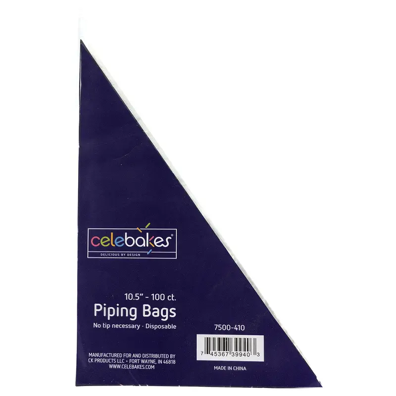 Disposable Tipless Piping Bags (10.5", 100-Pack) 1