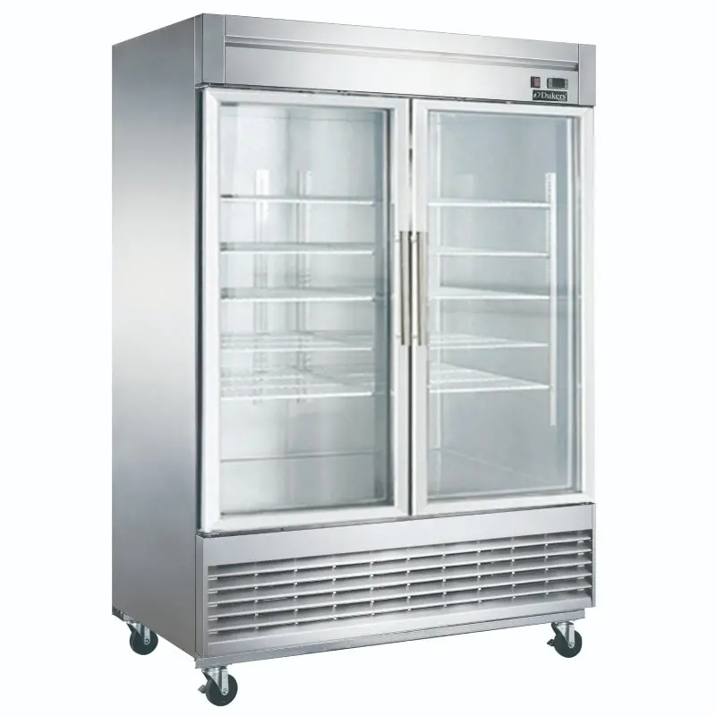 Dukers D55F-Gs2 Commercial Reach-In Freezer – 55" Two-Glass-Door, 40.72 Cu.Ft., Nsf-Certified 1