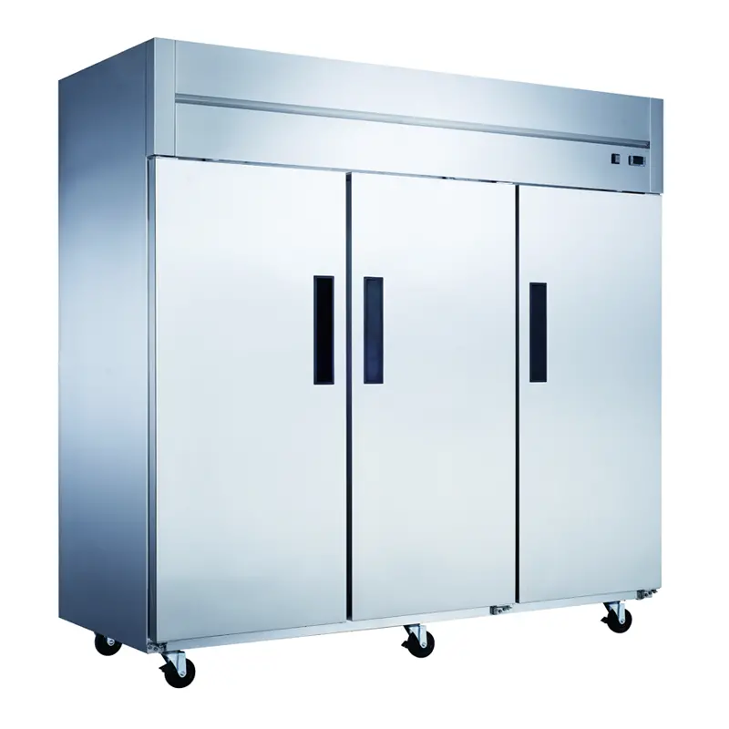 Dukers D83Ar Triple-Door Commercial Reach-In Refrigerator (83") 1