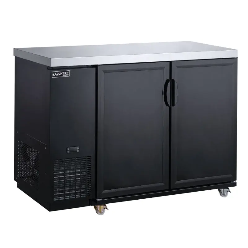 Dukers Dbb60-M2 60-Inch Back Bar Beverage Cooler With Dual Solid Doors 1