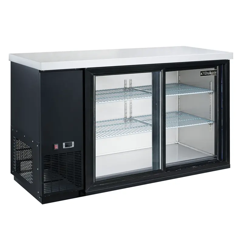 Dukers Dbb60-S2 Two-Sliding-Door Back Bar & Beverage Cooler (60", 15.24 Cu Ft) 1