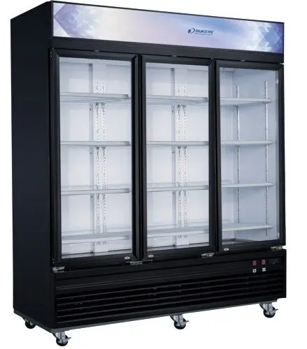 Dukers Dsm-69F Full-Size Commercial Glass-Door Merchandiser Freezer (78"W) 1