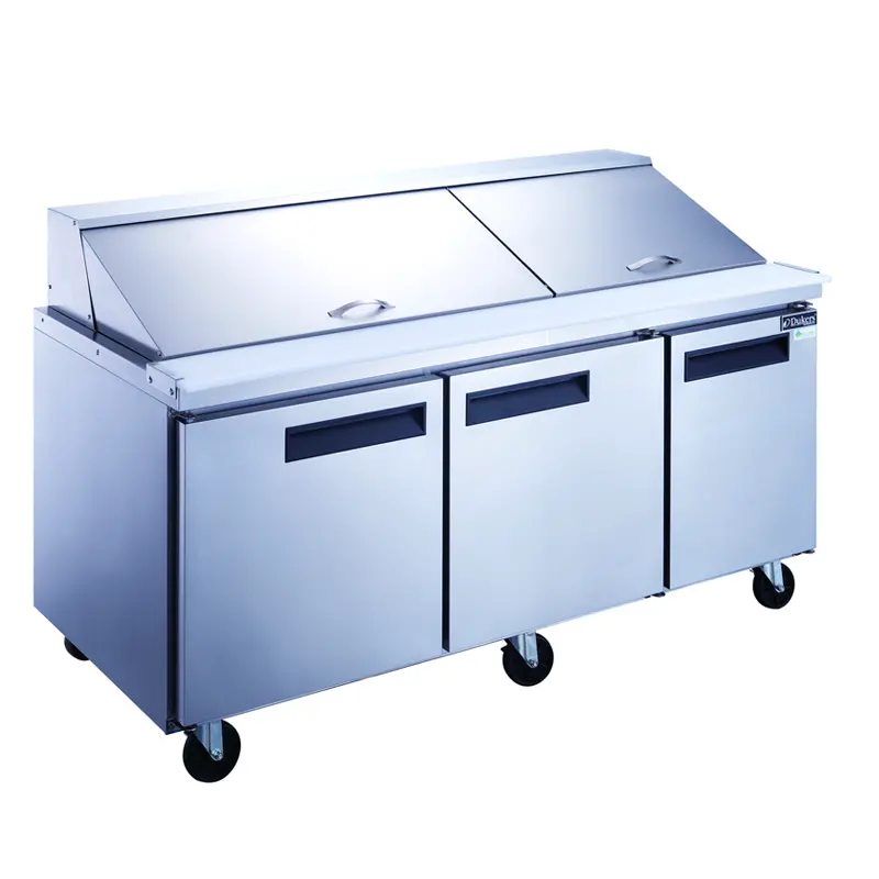 Dukers Dsp72-30M-S3 72-Inch Mega-Top Salad And Sandwich Prep Table – 30-Pan, 17.58 Cu. Ft. 1