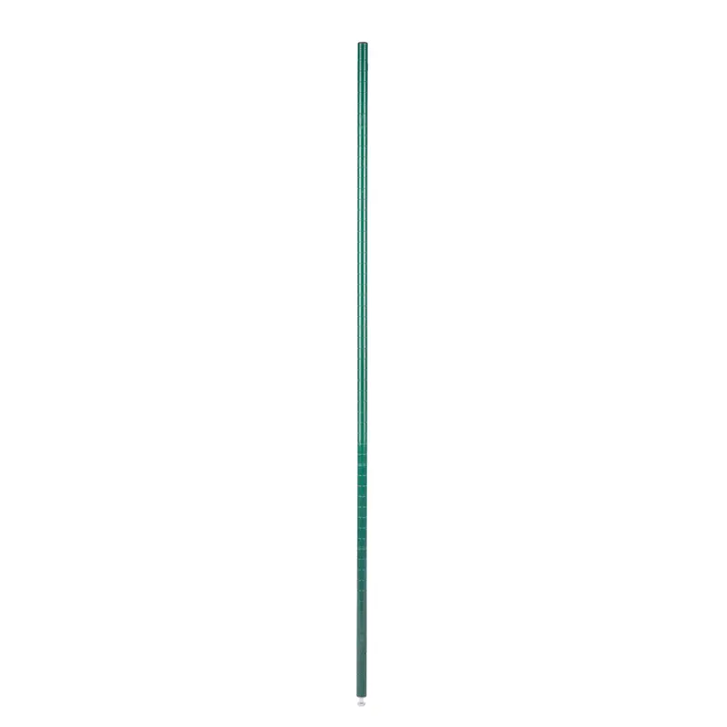 Efi 74-Inch Green Epoxy-Coated Wire Shelving Post With Adjustable Foot 1