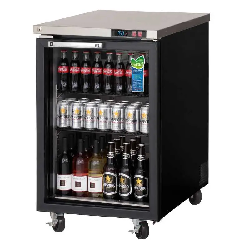 Everest Ebb23G Commercial 23-Inch Single-Section Back Bar Refrigerator – 8 Cu. Ft. 1