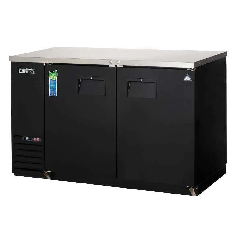 Everest Ebb59-24 Commercial 57-Inch Two-Section Back Bar Refrigerator – 17 Cu. Ft. 1
