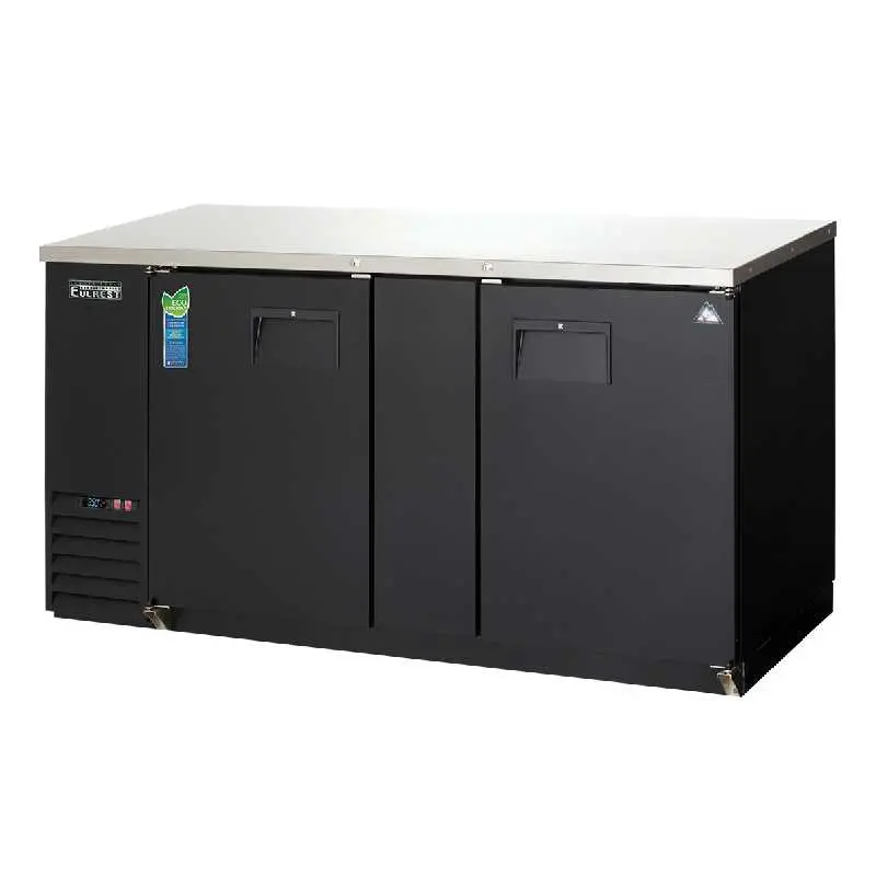 Everest Ebb69-24 Commercial 68-Inch Solid-Door Back Bar Beverage Cooler – 24" Depth, 20 Cu. Ft. 1