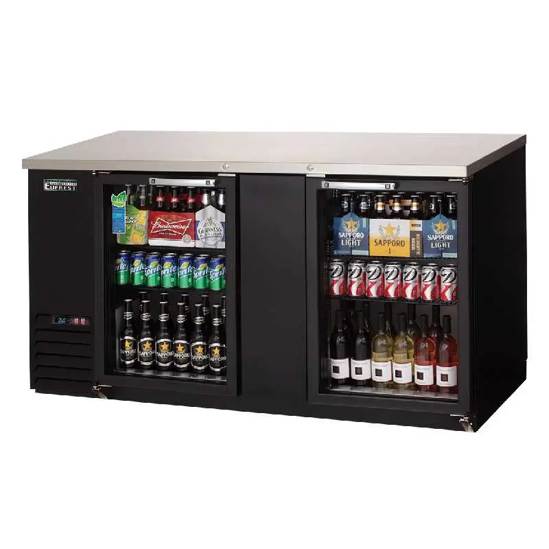 Everest Ebb69G Commercial 68-Inch Back Bar Cooler With Glass Doors 1