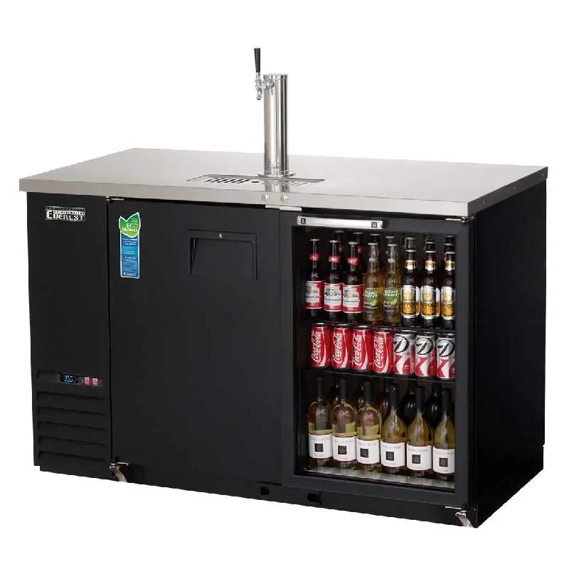 Everest Ebd2-Bbg Commercial 57" Back Bar Keg Cooler – Direct Draw Beer Dispenser, 20 Cu. Ft. 1