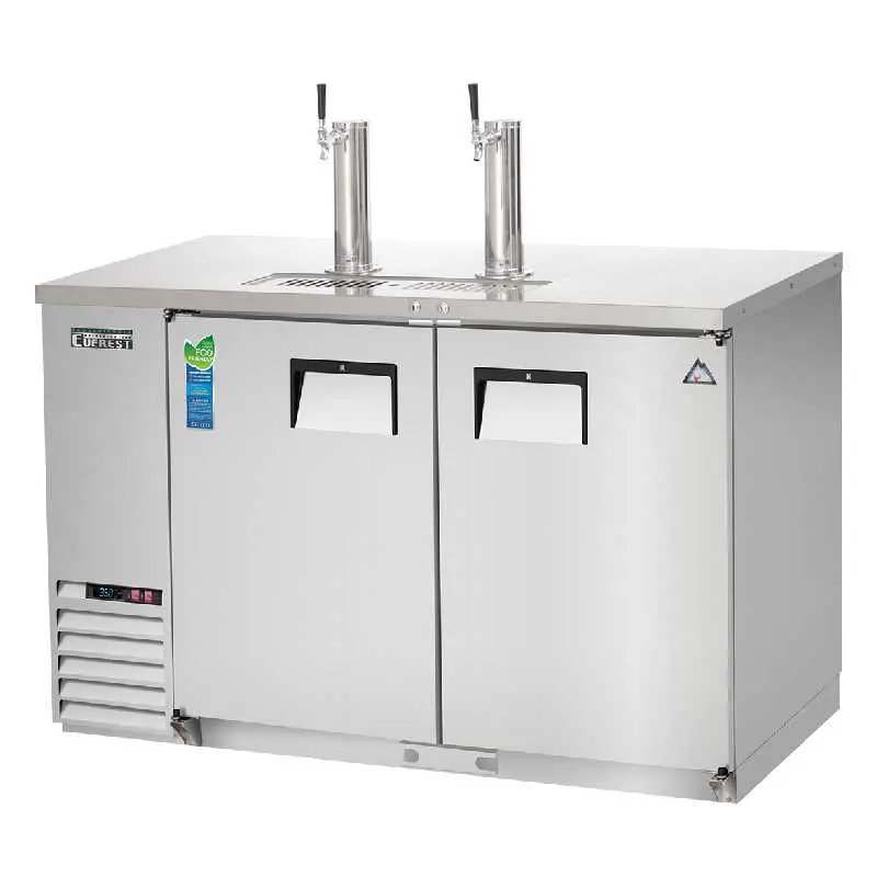 Everest Ebd2-Ss Commercial Direct-Draw Beer Dispenser Refrigerator – 57" Wide, 20 Cu. Ft. 1