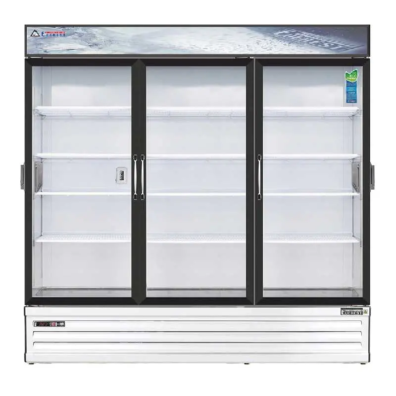 Everest Emsgr69C 72-Inch Three-Door Swing-Glass Chromatography Merchandiser Refrigerator – 71 Cu. Ft. 1