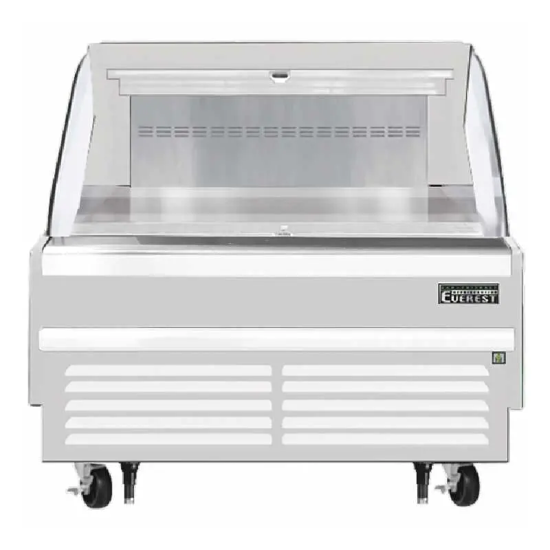 Everest Eomh-48-W-35-S Commercial 48" White Open-Air Merchandiser With Horizontal Layout 1