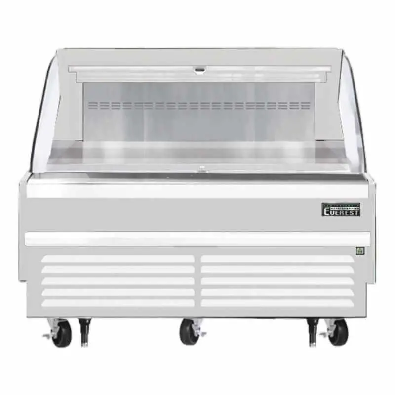 Everest Eomh-60-W-35-S Horizontal Open-Air Merchandiser – 60 Inch, White, Side-Mount 1