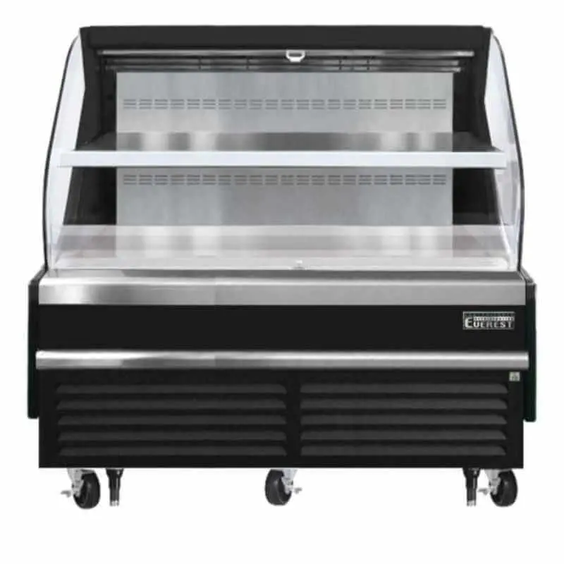 Everest Eomh-72-B-35-T – 73-Inch Black Horizontal Open-Air Display Merchandiser Refrigerator 1
