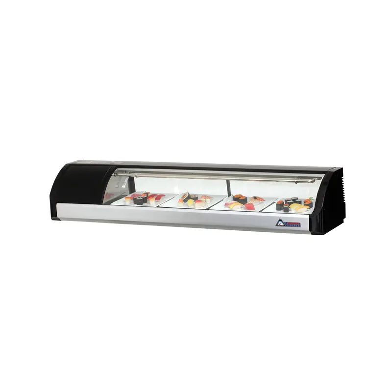 Everest Esc59L 59-Inch Left-Hinged Commercial Refrigerated Countertop Display Case 1