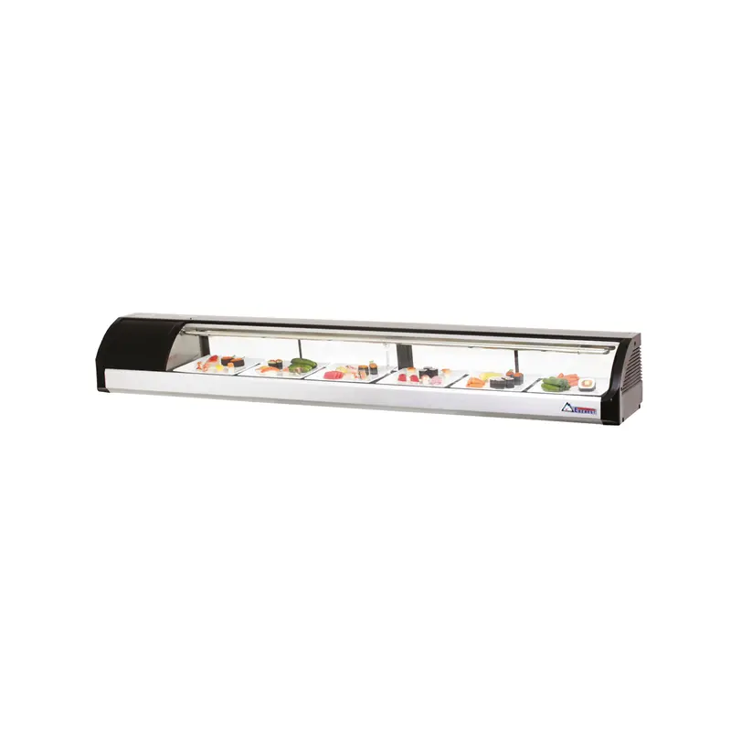 Everest Esc83L 83-Inch Left-Hinged Commercial Refrigerated Countertop Display Case 1