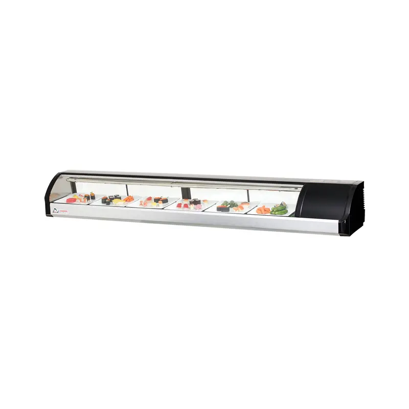 Everest Esc83R 83-Inch Right-Hinged Commercial Refrigerated Countertop Display Case 1