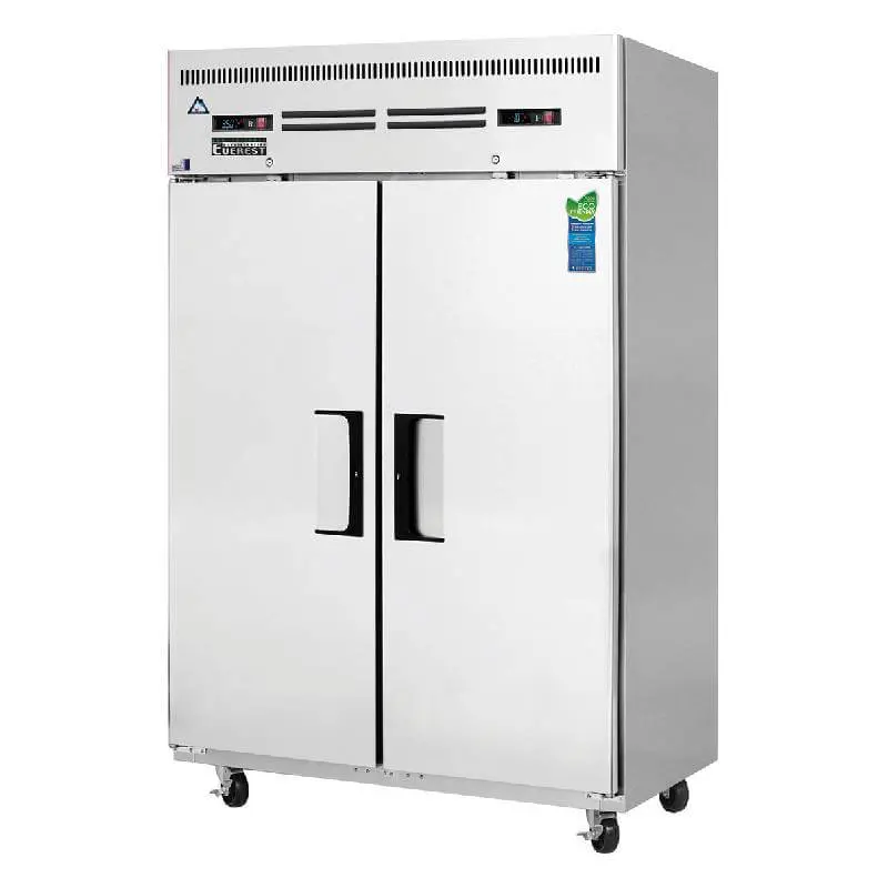 Everest Esrf2A 49-Inch Dual-Solid-Door Commercial Refrigerator/Freezer – 22 Cu. Ft. Per Section 1