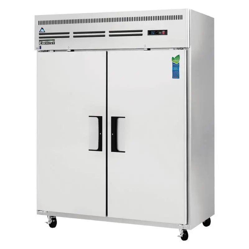 Everest Eswr2 59-Inch Dual-Solid-Door Commercial Reach-In Refrigerator – Durable Stainless Steel Build 1