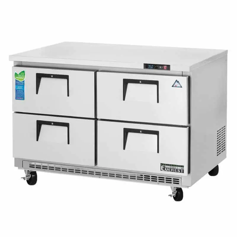 Everest Etbr2-D4 – 47-Inch Four-Drawer Commercial Undercounter Refrigerator 1