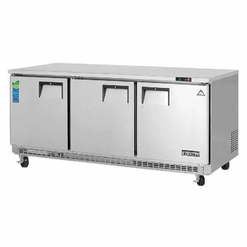 Everest Etbr3 – 71-Inch Commercial Undercounter Worktop Refrigerator 1