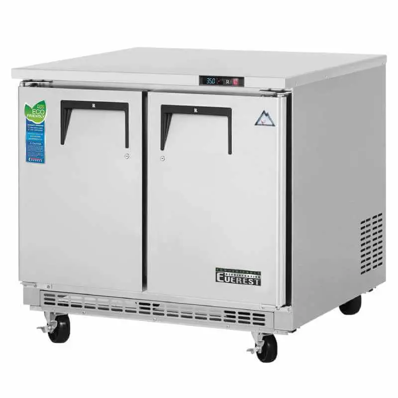Everest Etbsf2 – 35-Inch Commercial Undercounter Worktop Freezer 1