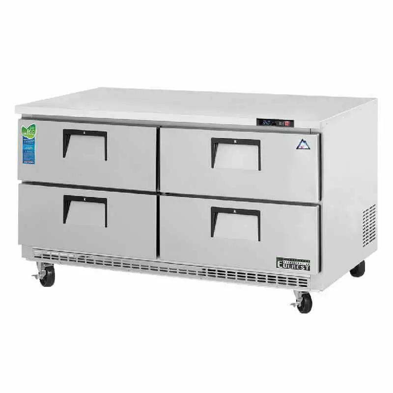 Everest Etbwr2-D4 – 59-Inch Four-Drawer Commercial Undercounter Refrigerator 1