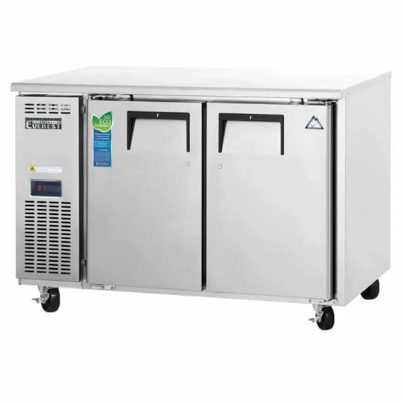 Everest Etf2 47-Inch Undercounter Commercial Freezer With Worktop 1