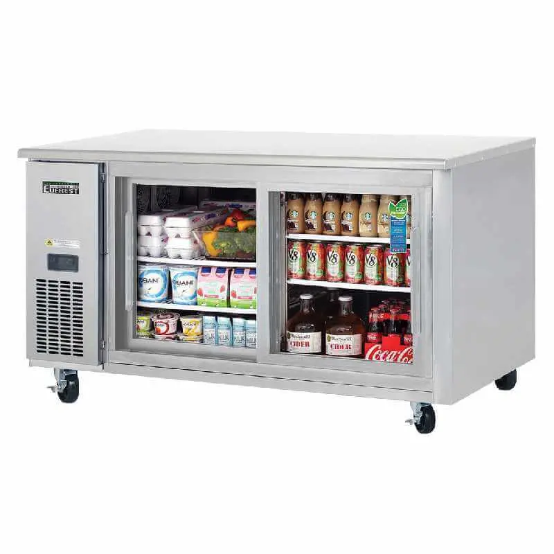Everest Etgr2 59-Inch Undercounter Commercial Refrigerator With Worktop 1