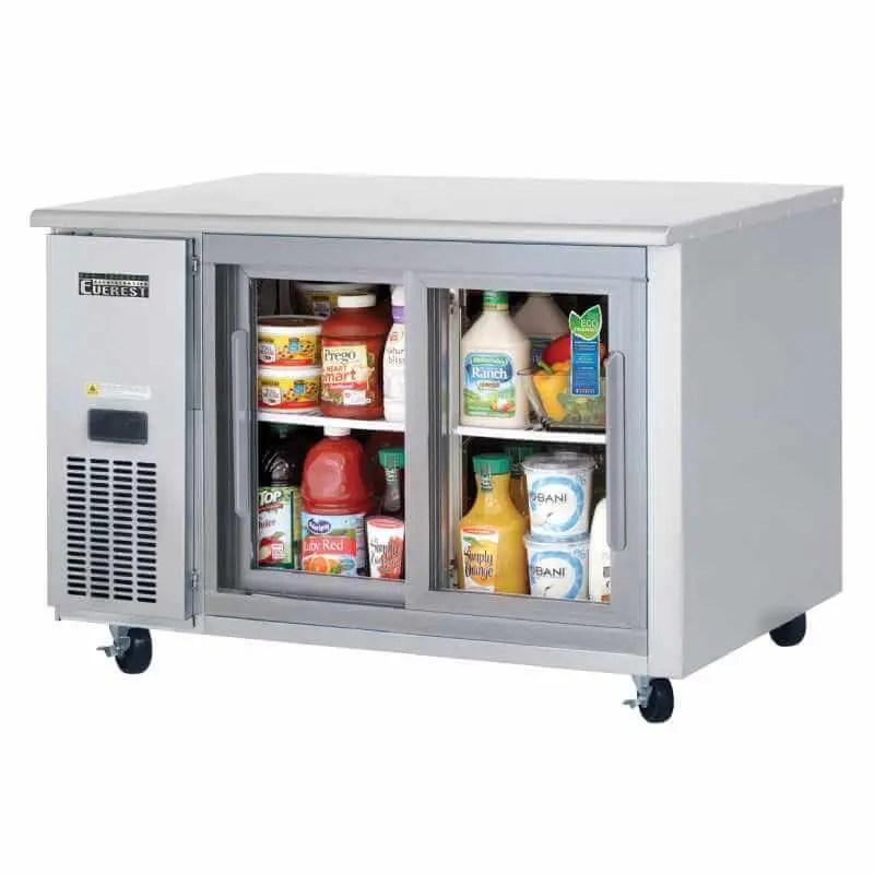 Everest Etgsr2 47-Inch Undercounter Commercial Refrigerator With Worktop 1