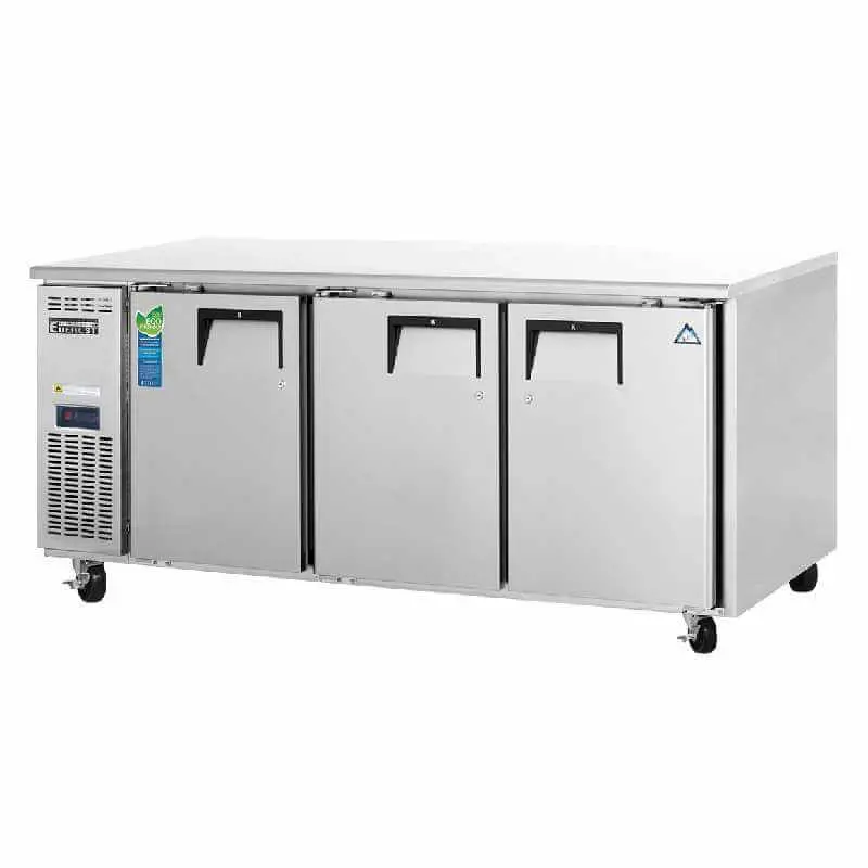 Everest Etr3 – 71-Inch Commercial Undercounter Worktop Refrigerator 1
