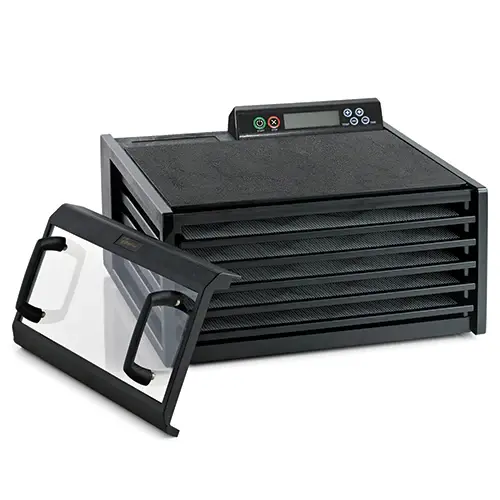 Excalibur 3548Cdb 5-Tray Digital Dehydrator – Clear Door, Precise Timer, Compact Black Housing 1
