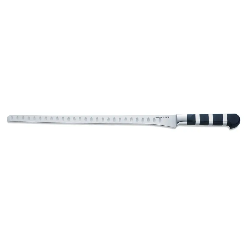 F. Dick 1905 12.5-Inch Black Salmon & Ham Slicing Knife – Kullenschliff Design 1