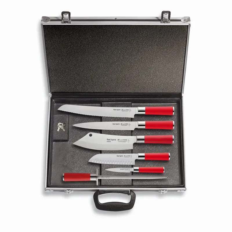 F. Dick Red Spirit 6-Piece Magnetic Knife Set – Premium Red Collection 1