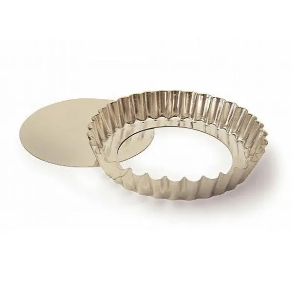 Fat Daddio’S Pft-95 Fluted Tart Pan With Removable False Bottom – 9.5" 1