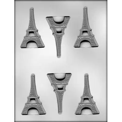 Flat 3-Inch Eiffel Tower Chocolate Mold – Model 90-9832 1