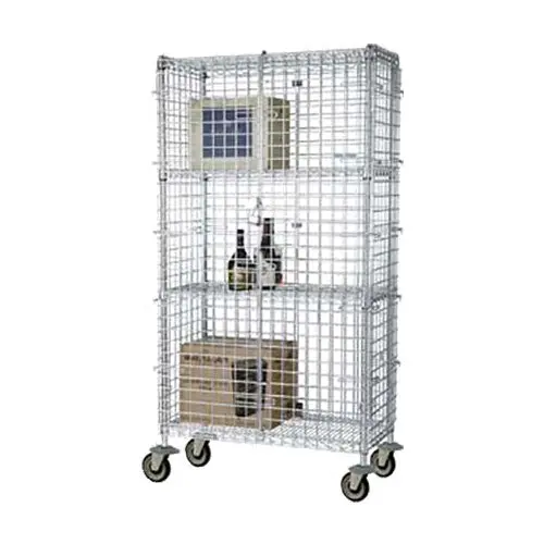 Focus Foodservice Fmsec24484 Heavy-Duty Security Cage – 24" X 48" X 63" 1